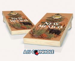 "New Mexico - State Illustration Motif" Cornhole Set